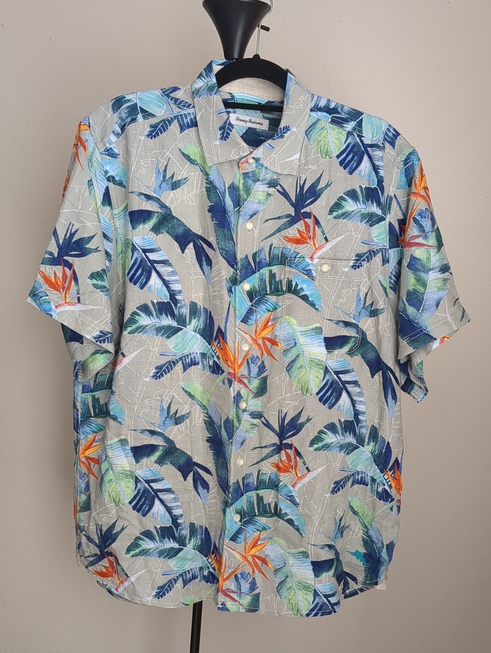 Tommy Bahama 100% Linen Shirt Sz L